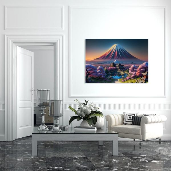 Obraz z wulkanem