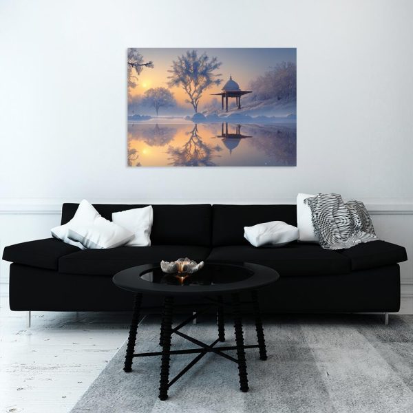 Obraz z zachodem słońca