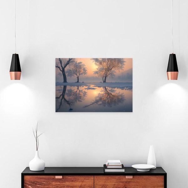 Obraz z zachodem słońca